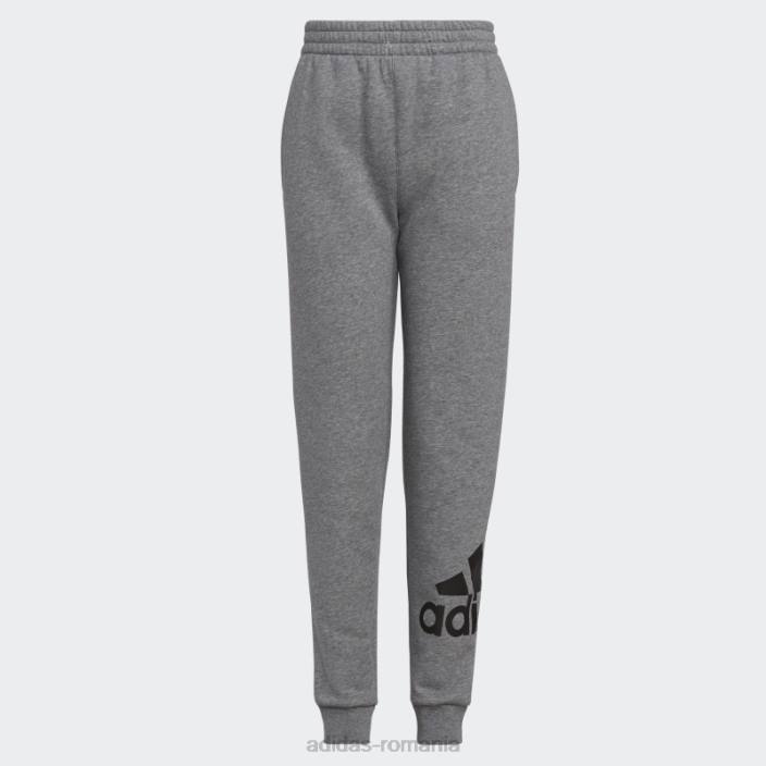 Adidas pantaloni de jogging esentiali din bumbac gri carbune adidas copii cărbune gri 2JBN25230