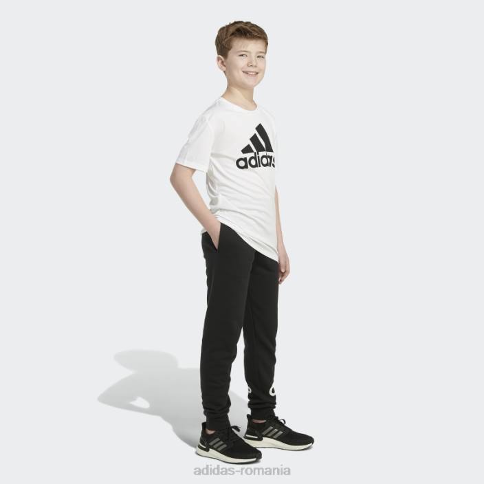 Adidas pantaloni de jogging negri din bumbac esentiali adidas copii negru 2JBN25227