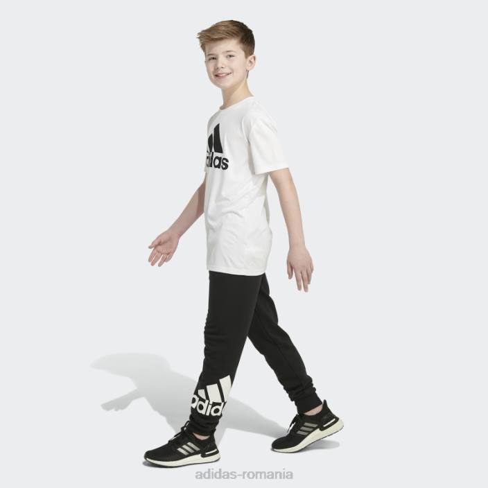Adidas pantaloni de jogging negri din bumbac esentiali adidas copii negru 2JBN25227