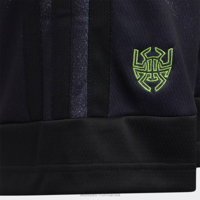 Adidas pantaloni scurți donovan mitchell alb copii alb negru 2JBN19029