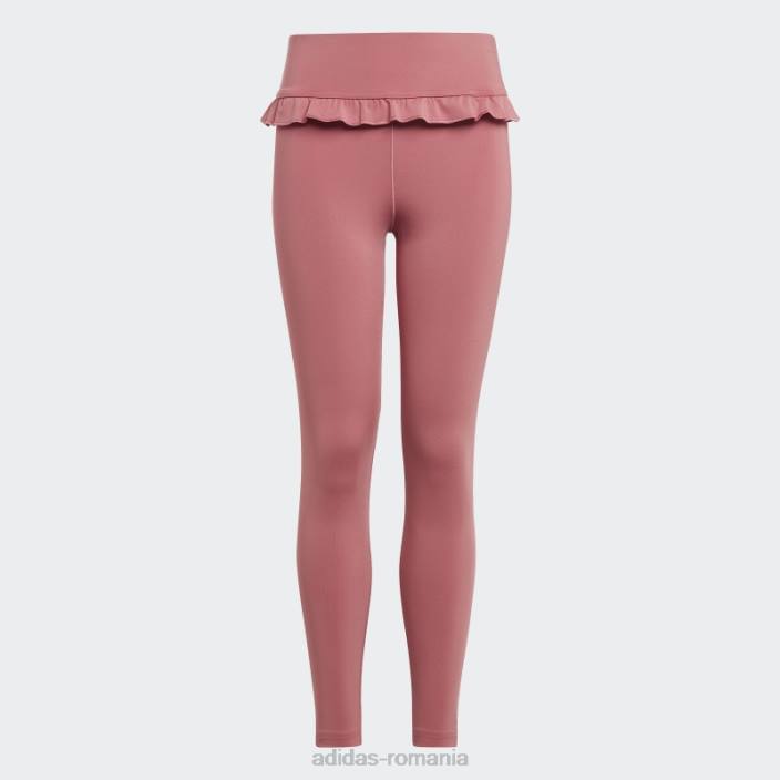 Adidas Colanți 7/8 cu talie înaltă aeroready de yoga roz copii roz 2JBN12136