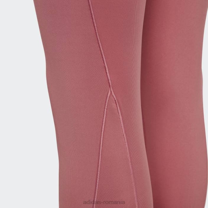 Adidas Colanți 7/8 cu talie înaltă aeroready de yoga roz copii roz 2JBN12136