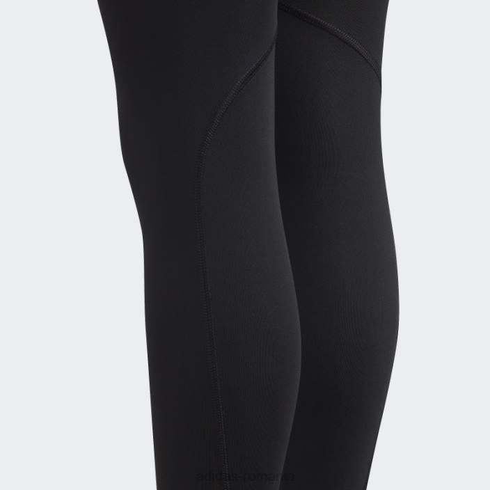 Adidas Colanți 7/8 cu talie înaltă aeroready techfit negri copii alb negru 2JBN19154