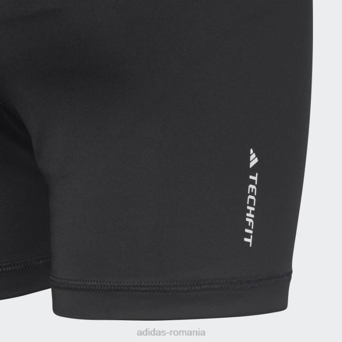 Adidas Colanți scurți negri aeroready techfit rezistenti la perioadele înalte copii alb negru 2JBN19150