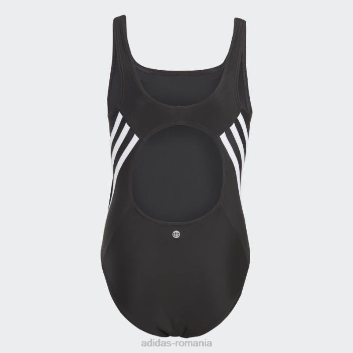Adidas Costum de baie 3 dungi negru adidas copii alb negru 2JBN19146