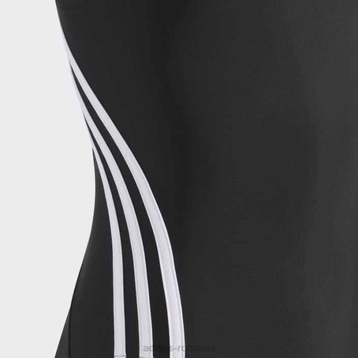 Adidas Costum de baie 3 dungi negru adidas copii alb negru 2JBN19146