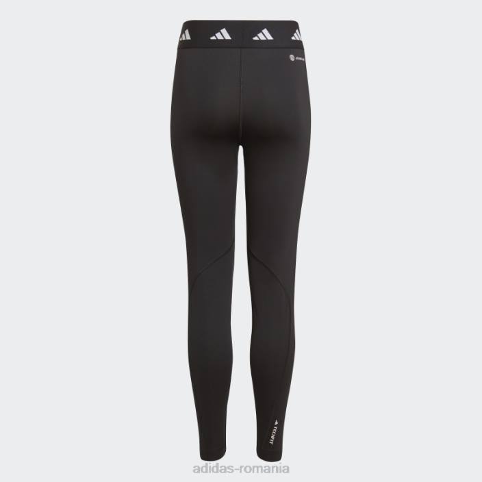 Adidas Leggings aeroready techfit 7/8 negri adidas copii alb negru 2JBN19122