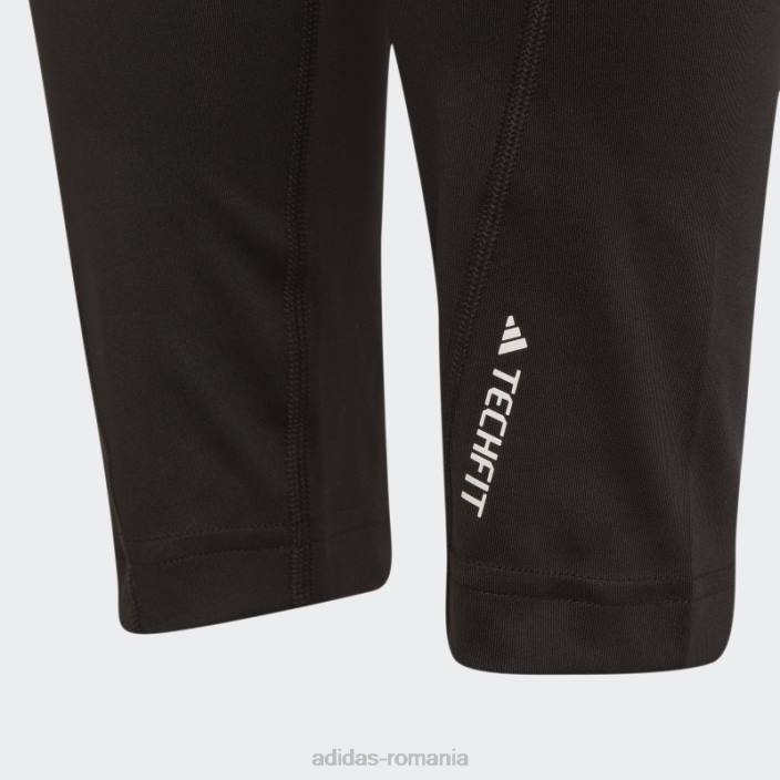 Adidas Leggings aeroready techfit 7/8 negri adidas copii alb negru 2JBN19122