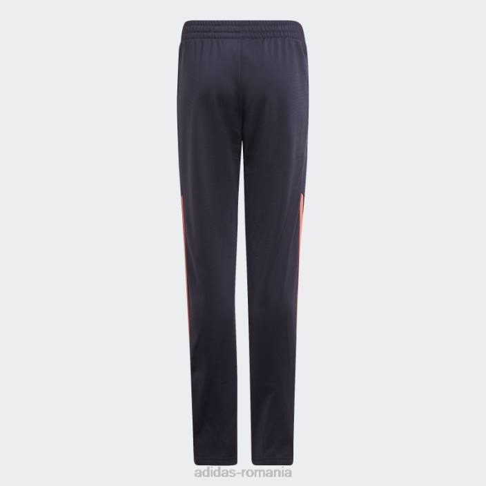 Adidas Trening adidas din poliester cu 3 dungi aeroready bleumarin copii bleumarin/roșu acid 2JBN19215