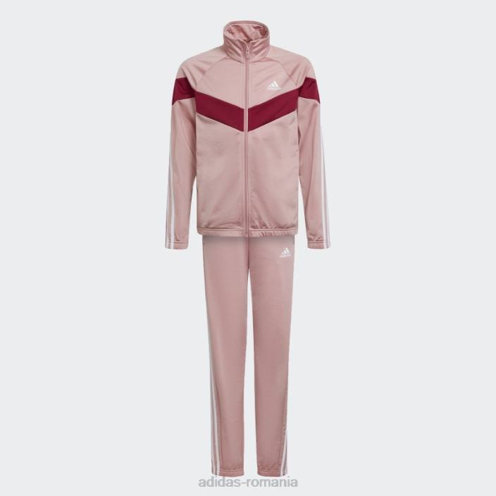 Adidas Trening aeroready din poliester colorblock mov adidas copii mov/visiniu/alb 2JBN19260