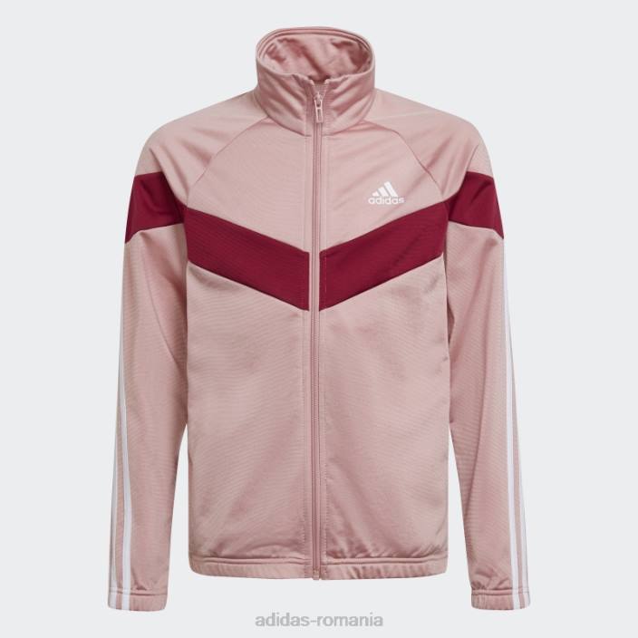 Adidas Trening aeroready din poliester colorblock mov adidas copii mov/visiniu/alb 2JBN19260