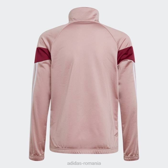 Adidas Trening aeroready din poliester colorblock mov adidas copii mov/visiniu/alb 2JBN19260