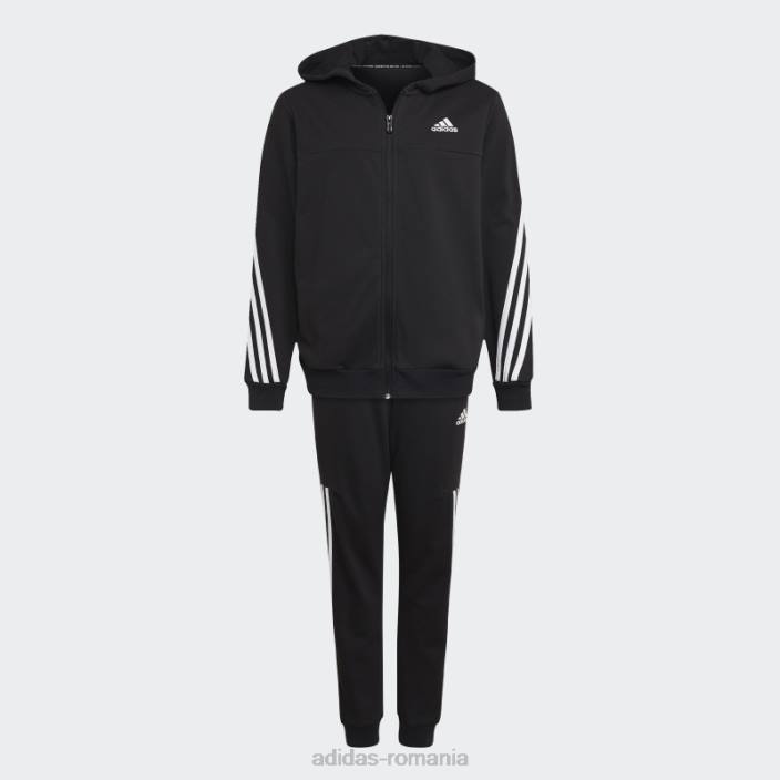 Adidas Trening alb cu 3 dungi copii alb negru 2JBN18439