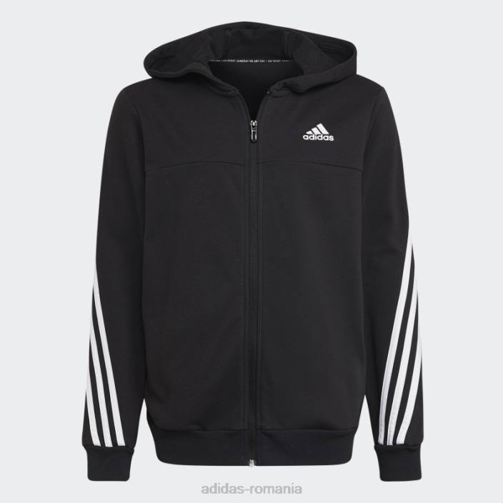 Adidas Trening alb cu 3 dungi copii alb negru 2JBN18439