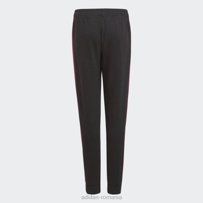 Adidas Trening crop top colorblock adidas magenta real copii magenta real/alb/negru 2JBN19218