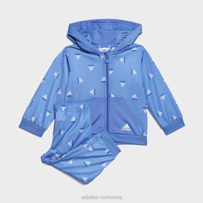 Adidas Trening din poliester lucios albastru cu brandlove copii albastru met/albastru 2JBN18617