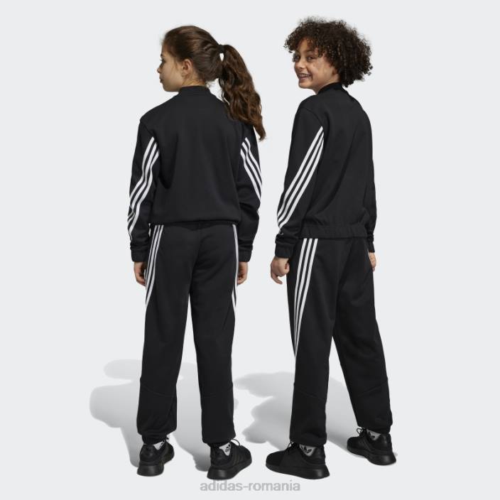 Adidas Trening negru cu 3 dungi adidas copii alb negru 2JBN18507