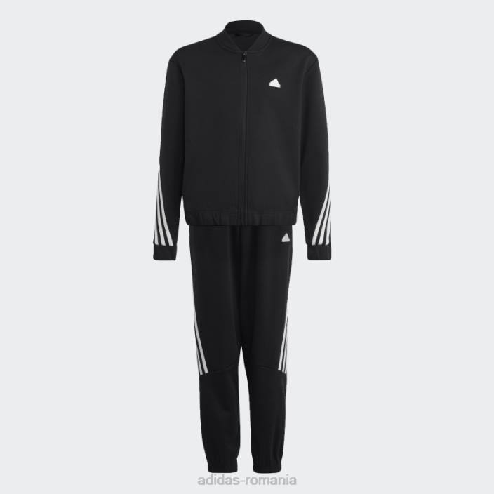 Adidas Trening negru cu 3 dungi adidas copii alb negru 2JBN18507