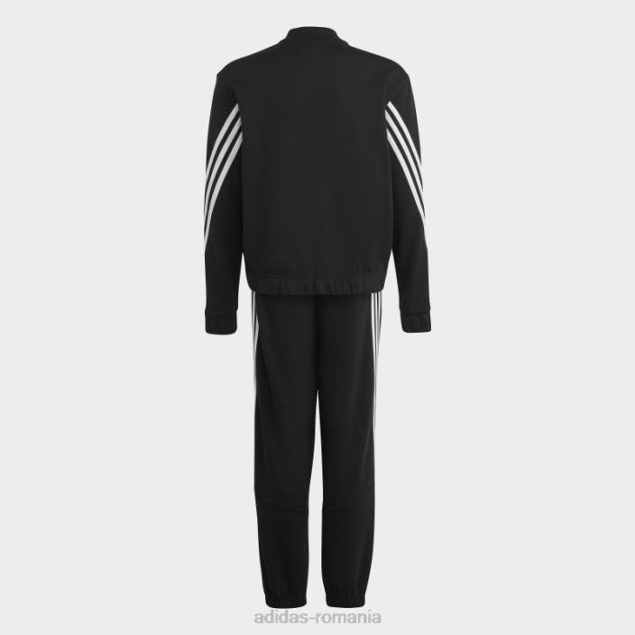 Adidas Trening negru cu 3 dungi adidas copii alb negru 2JBN18507