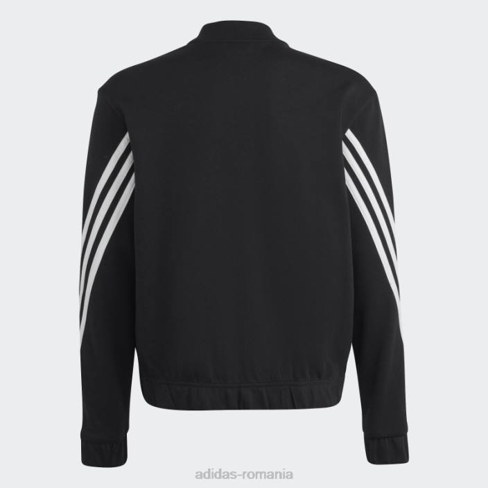 Adidas Trening negru cu 3 dungi adidas copii alb negru 2JBN18507