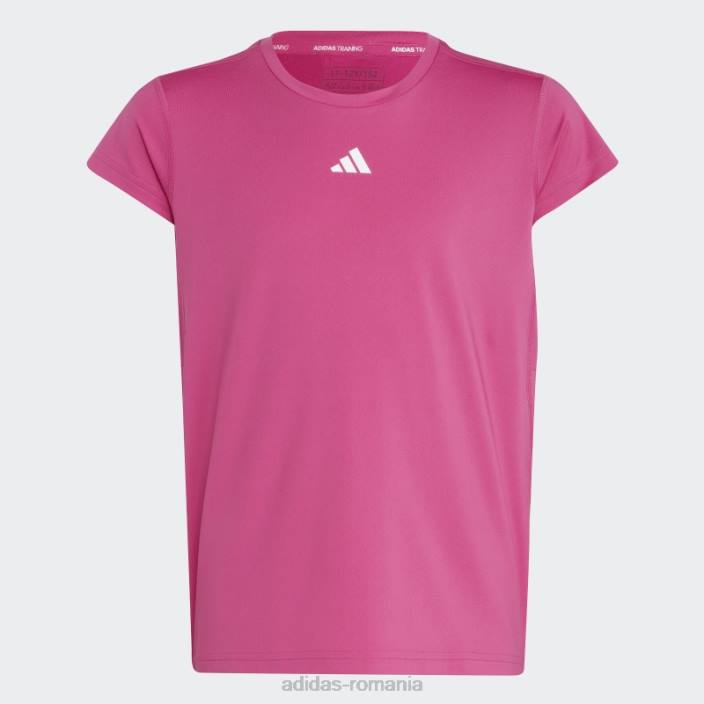 Adidas Tricou aeroready cu 3 dungi fucsia copii fucsia/alb/roz 2JBN12068