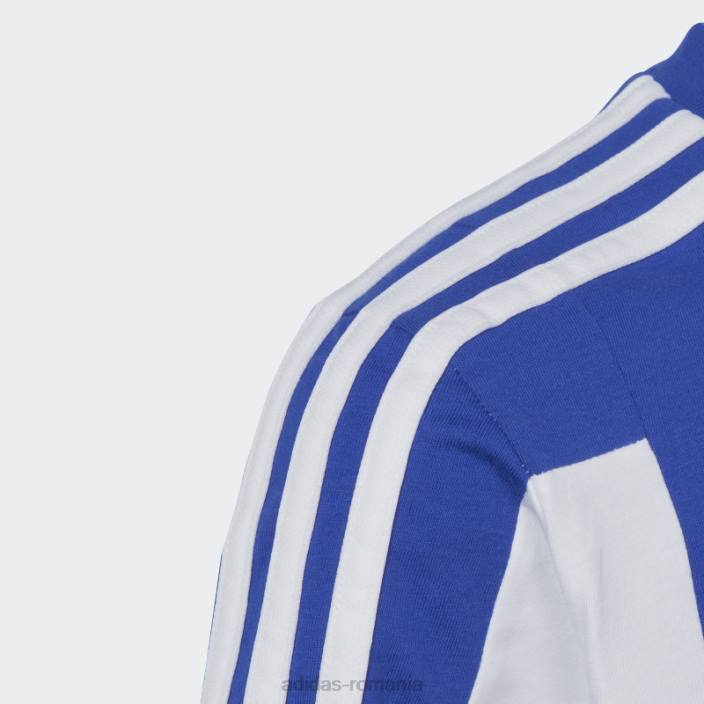 Adidas Tricou cu 3 dungi colorblock albastru cu ajustare normală copii albastru/cerneală/alb 2JBN11873