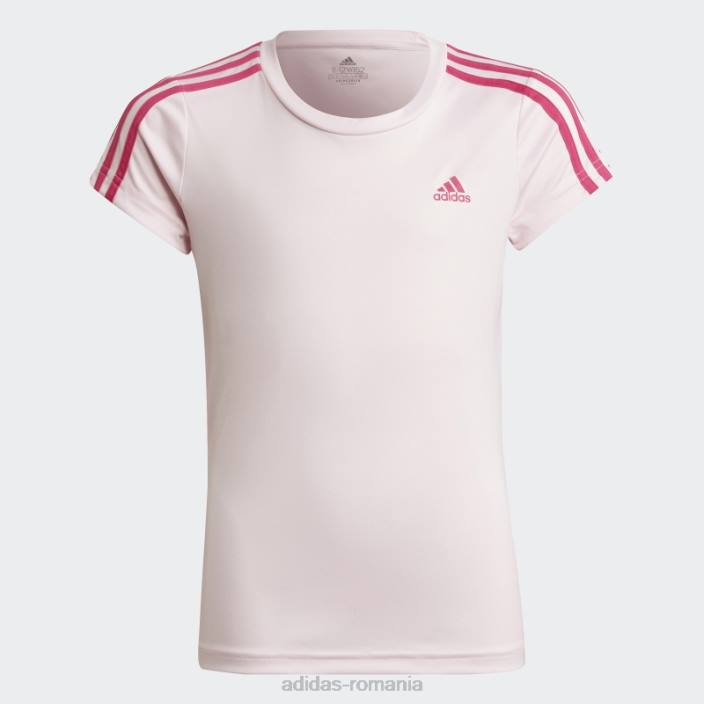 Adidas Tricou cu 3 dungi roz copii roz/magenta real 2JBN12098