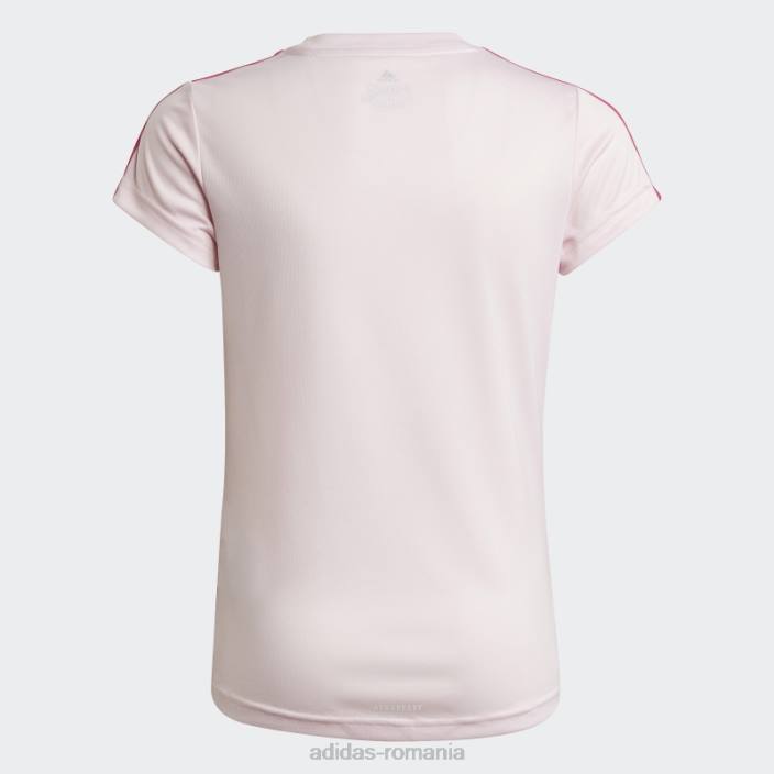 Adidas Tricou cu 3 dungi roz copii roz/magenta real 2JBN12098