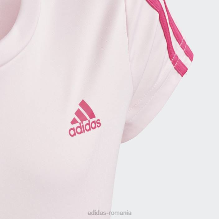 Adidas Tricou cu 3 dungi roz copii roz/magenta real 2JBN12098