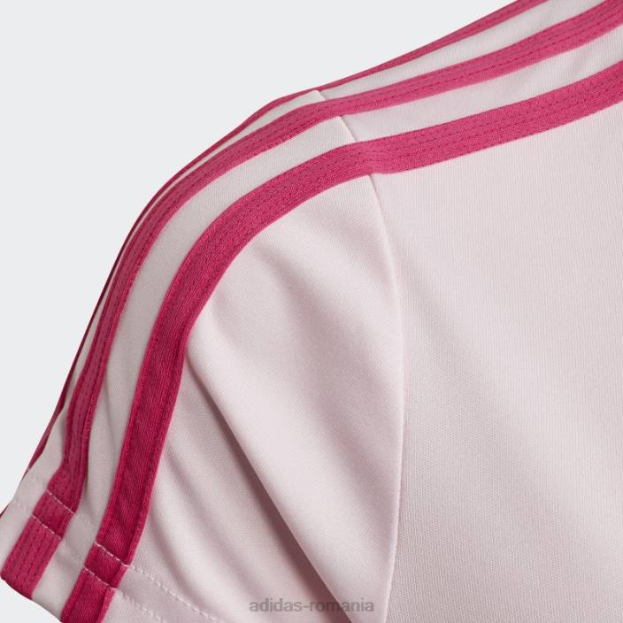 Adidas Tricou cu 3 dungi roz copii roz/magenta real 2JBN12098