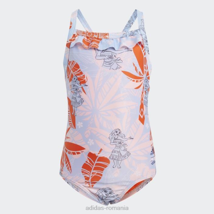 Adidas albastru alba x costum de baie disney moana fierbinte copii albastru zori/roz/portocaliu 2JBN19157