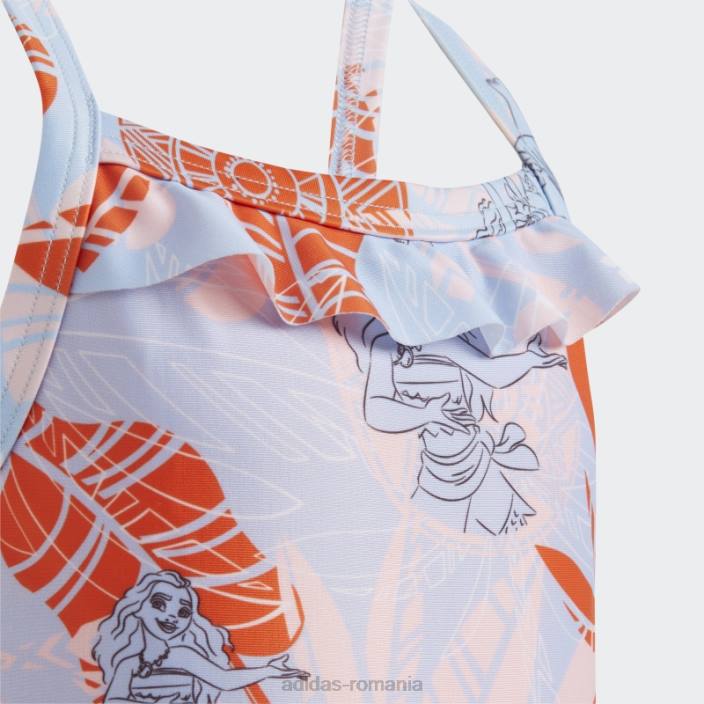 Adidas albastru alba x costum de baie disney moana fierbinte copii albastru zori/roz/portocaliu 2JBN19157