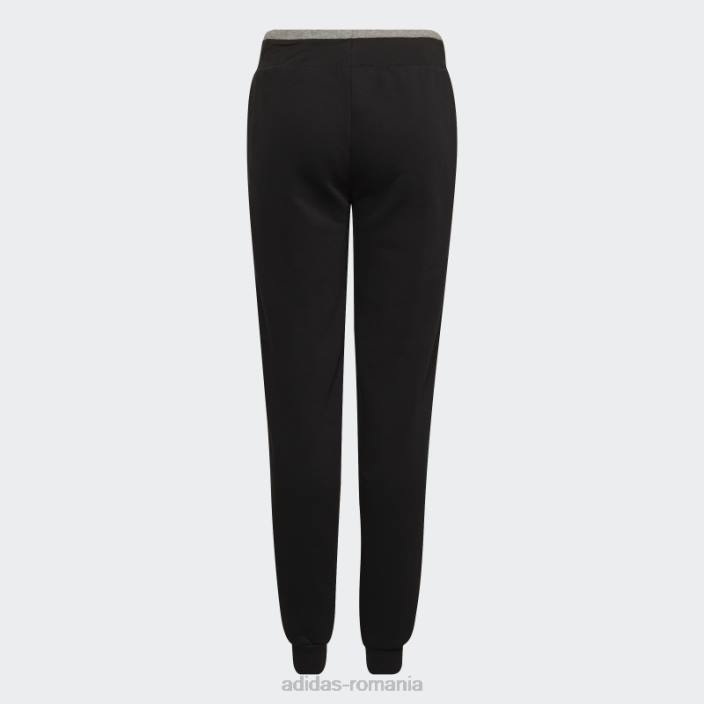 Adidas all szn pantaloni fleece negri copii negru/gri mediu 2JBN11822