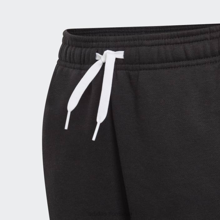 Adidas black essentials pantaloni cu 3 dungi fierbinți copii alb negru 2JBN11907