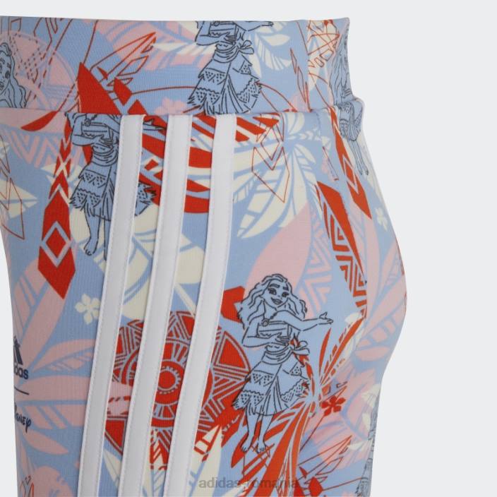 Adidas blue Dawn fashion x disney moana jambiere copii albastru zori/roz/portocaliu/alb 2JBN19117