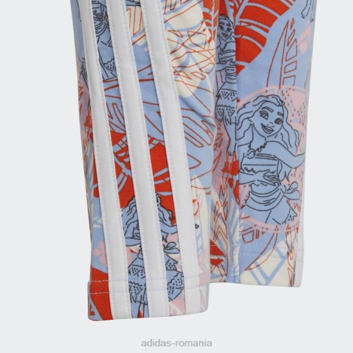 Adidas blue Dawn fashion x disney moana jambiere copii albastru zori/roz/portocaliu/alb 2JBN19117