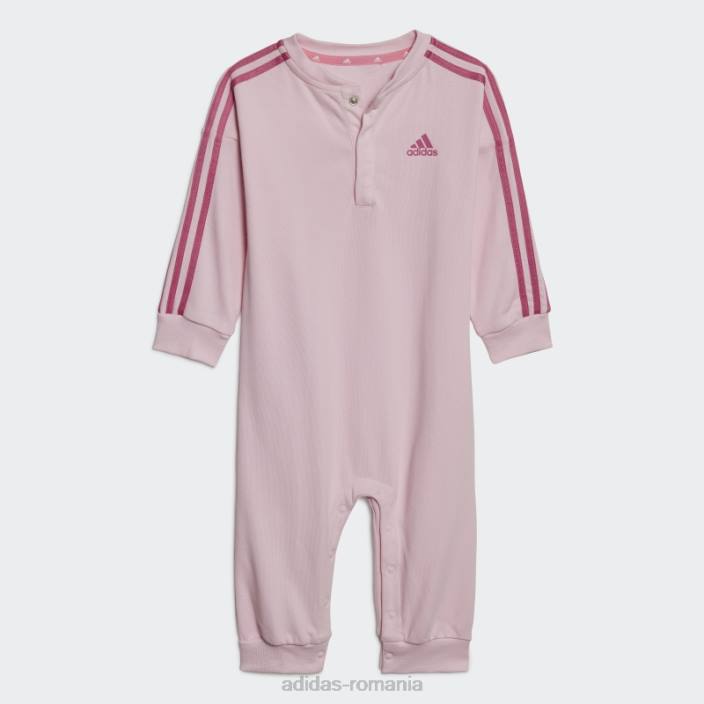Adidas body esential cu 3 dungi French Terry roz copii roz/fucsia 2JBN18428