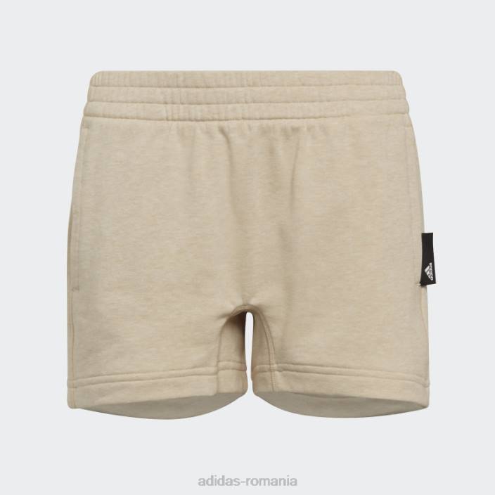 Adidas botanic bej mel studio lounge pantaloni scurți sport cu vopsea botanică adidas copii bej botanic mel 2JBN19275