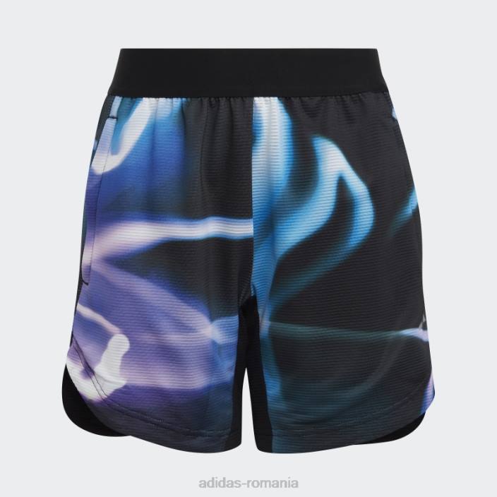 Adidas căldură albastră.short tricot rdy copii albastru/violet/negru 2JBN18484