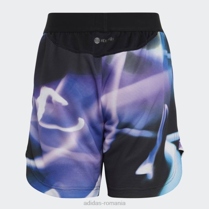 Adidas căldură albastră.short tricot rdy copii albastru/violet/negru 2JBN18484