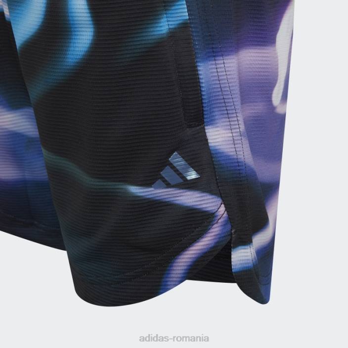 Adidas căldură albastră.short tricot rdy copii albastru/violet/negru 2JBN18484