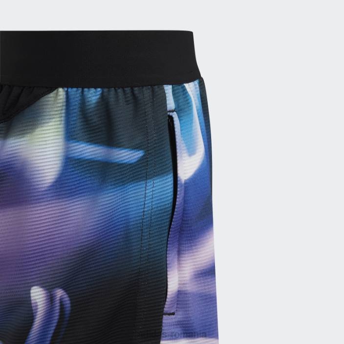Adidas căldură albastră.short tricot rdy copii albastru/violet/negru 2JBN18484