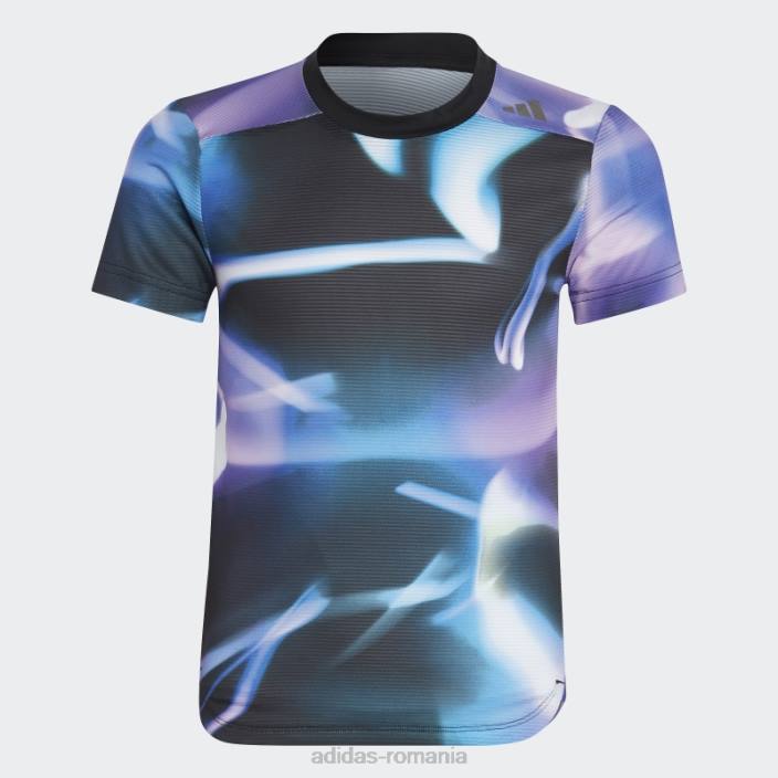 Adidas căldură albastră.tricou rdy copii albastru/violet/negru 2JBN18520