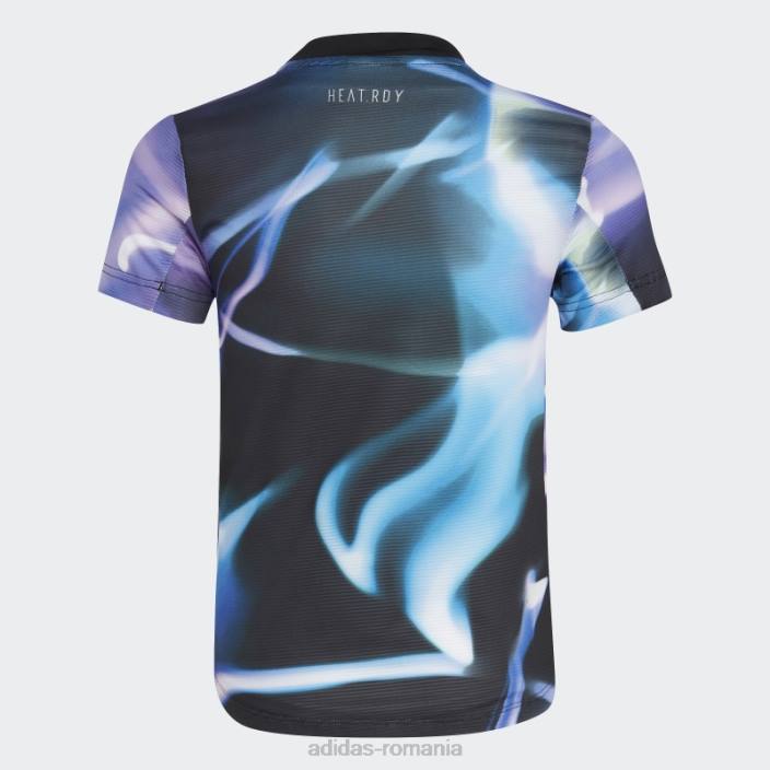 Adidas căldură albastră.tricou rdy copii albastru/violet/negru 2JBN18520