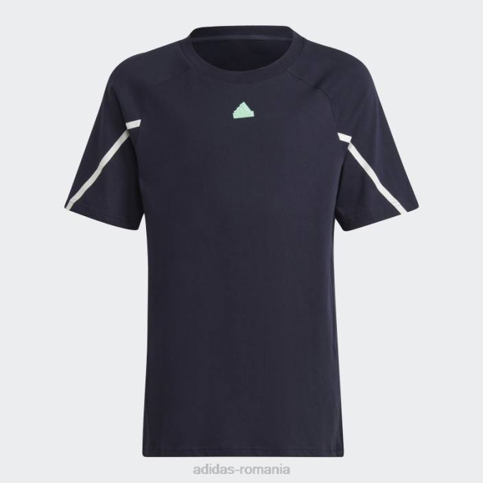 Adidas cerneală concepută pentru tricoul adidas pentru ziua de joc copii cerneală/alb 2JBN18747