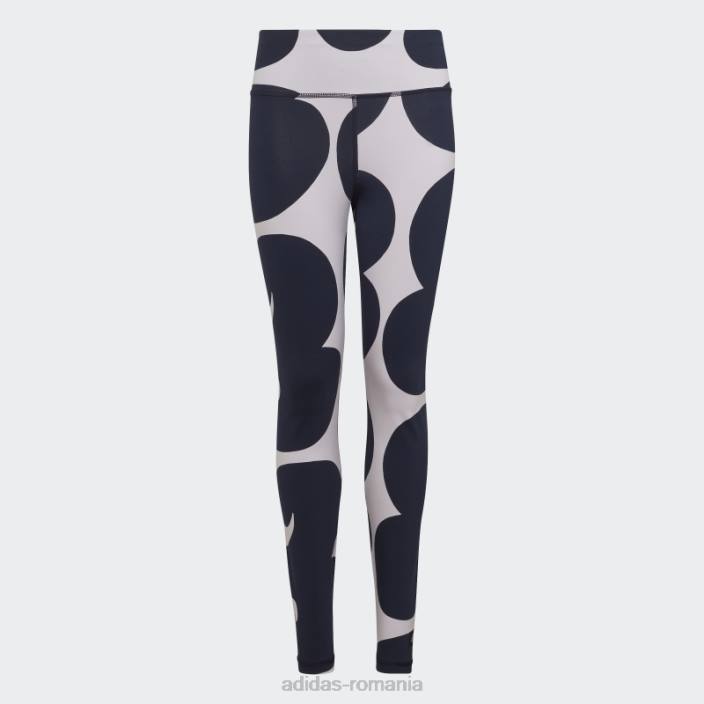 Adidas colanți din bumbac marimekko nuanță violet copii tentă violet/marin 2JBN3472