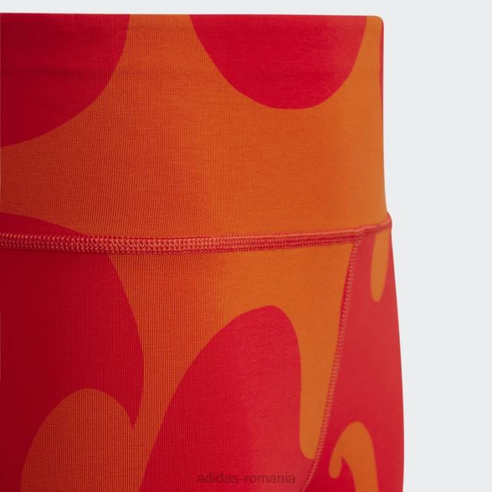 Adidas colanti bumbac marimekko portocaliu adidas copii portocaliu/roșu luxuriant 2JBN3468