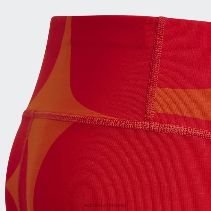 Adidas colanti bumbac marimekko portocaliu adidas copii portocaliu/roșu luxuriant 2JBN3468