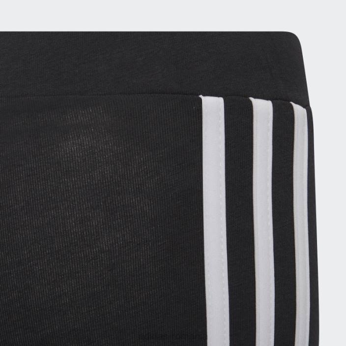 Adidas colanti cu 3 dungi esentiali albi copii alb negru 2JBN12101