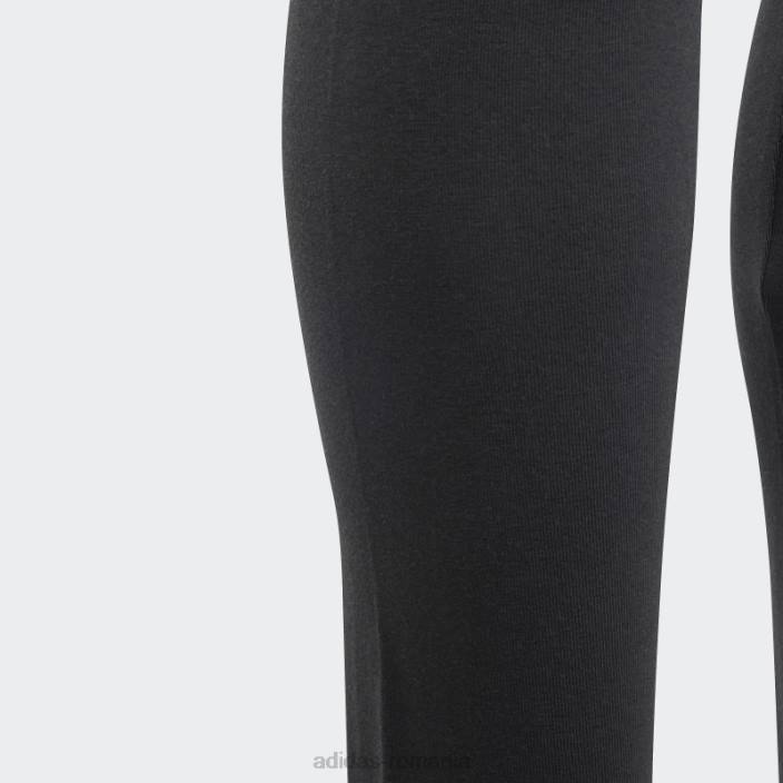 Adidas colanti din bumbac cu logo mare essentials negri copii alb negru 2JBN12080